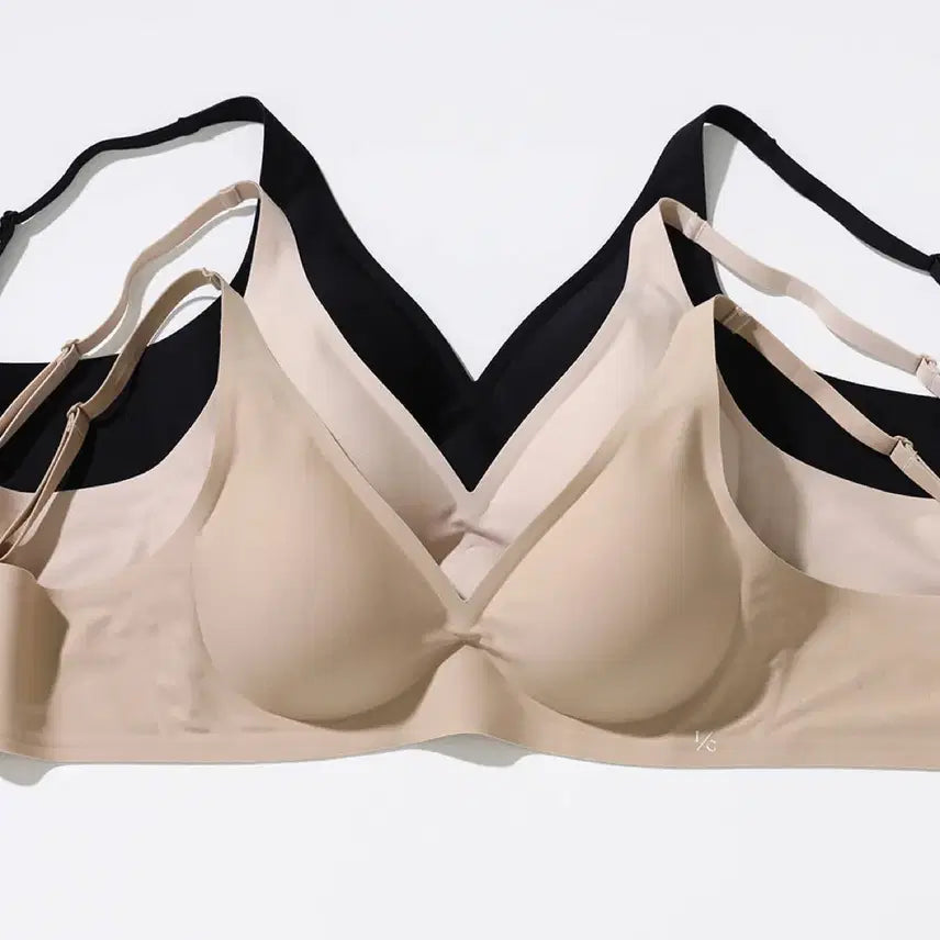 [BUNJANG] Inner Cookie Seamless Wireless Bra Set (3 Colors, M/L Sizes) / [택달린새상품] 이너쿠키 착감브라 심리스 노와이어 후크 3개