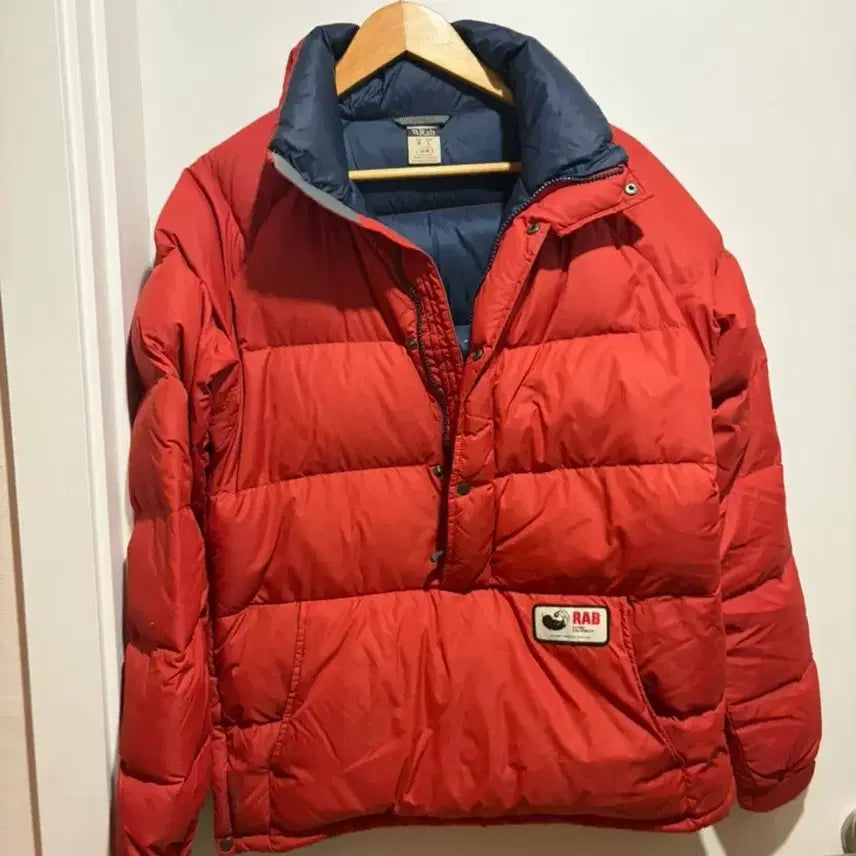 [BUNJANG] Rab Kinder Smock Padded Half-Zip Jacket Red / Rab Kinder Smock Red  패딩 반집업