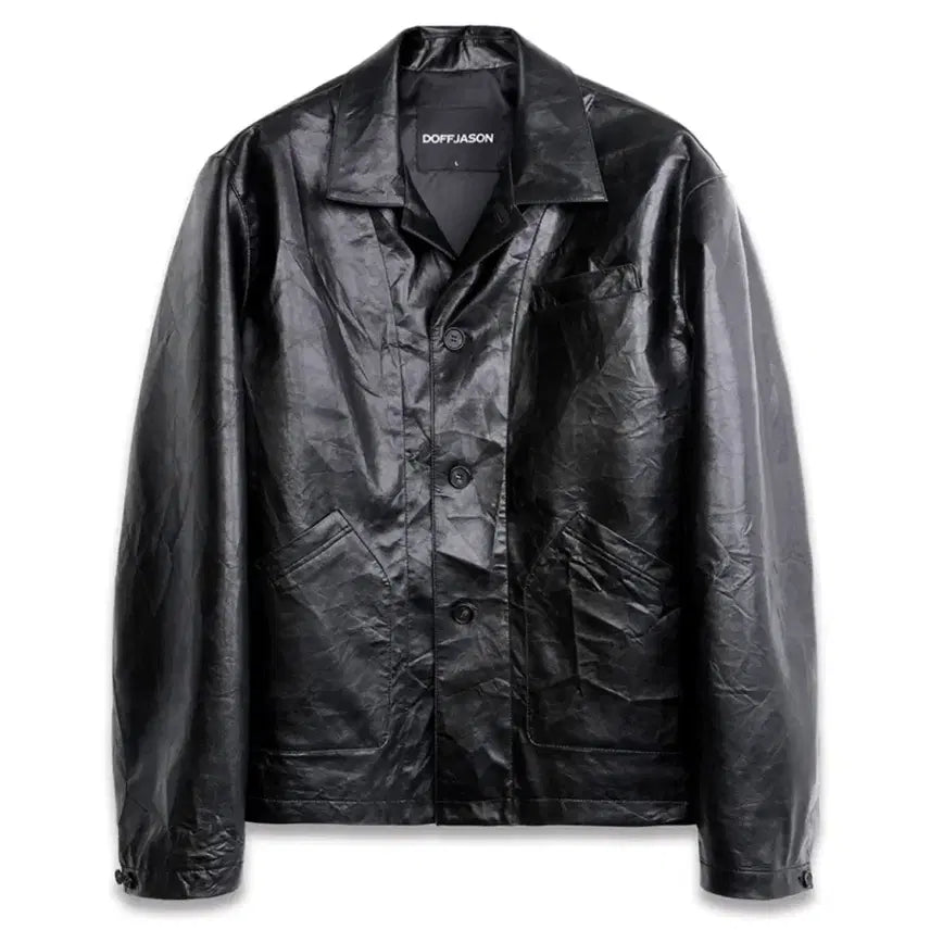 [BUNJANG] Dope Jason Coverall Leather Work Jacket / 도프제이슨 커버올 레더 워크 자켓 M