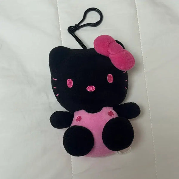 [BUNJANG] Hello Kitty "Black Pink" Plush Doll / 헬로키티 블랙 핑크 인형 누이