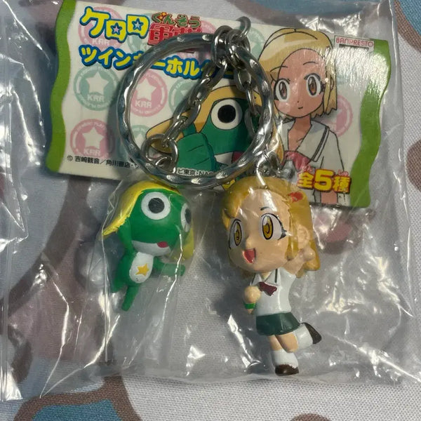 [BUNJANG] Keroro & Moa Twin Keyring Strap - Vintage / 케로로 트윈 키링 스트랩 모아 케로로 고전
