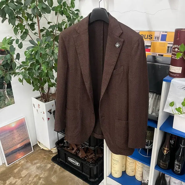 [BUNJANG] Lardini Wool/Silk Blend Blazer 50 / 라르디니 울/실크 블렌드 블레이져 50