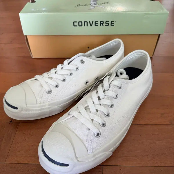 [BUNJANG] Converse Jack Purcell White Size 255 / (새제품) 잭퍼셀 화이트 255사이즈