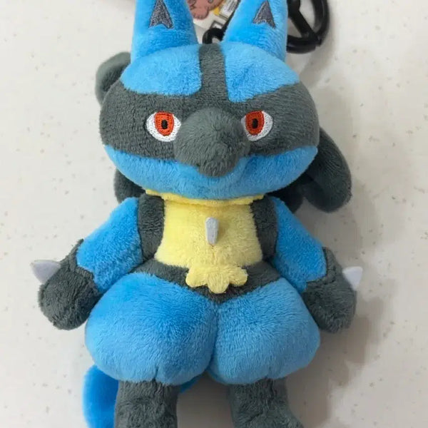 [BUNJANG] Pokemon Lucario Plush Keychain / 포켓몬스터 루카리오 봉제인형 키링 특훈중