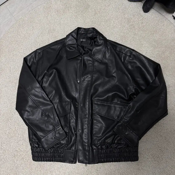 [BUNJANG] Ad Hoc Leather Jacket Size 105 / (새제품) 애드호크 가죽자켓 105 사이즈