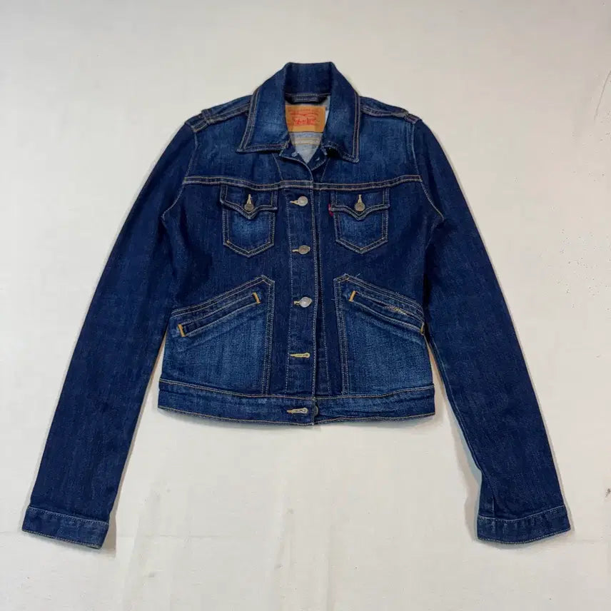 [BUNJANG] Levi's Indigo Blue Denim Jacket / S) 리바이스 인디고 청 데님 자켓 C117