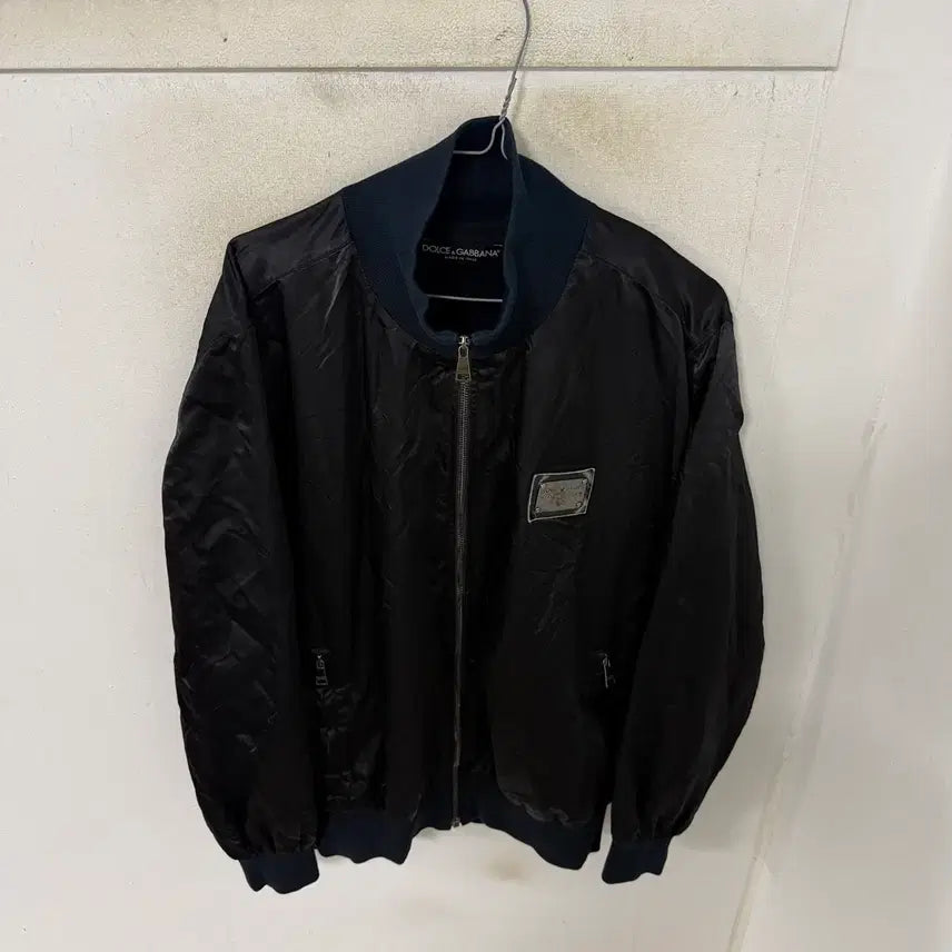 [BUNJANG] Dolce & Gabbana Suede Bomber Jacket / 돌체앤가바나 블루종 점퍼