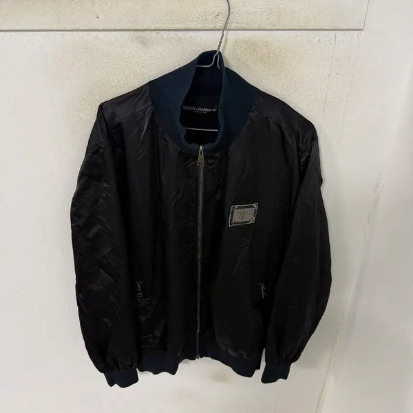 [BUNJANG] Dolce & Gabbana Suede Bomber Jacket / 돌체앤가바나 블루종 점퍼