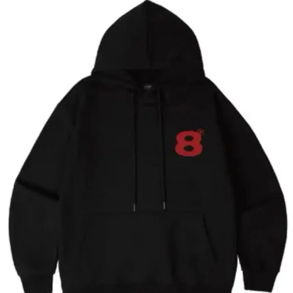 [BUNJANG] Prime8 Black Hoodie / 프라임에이트 후드티