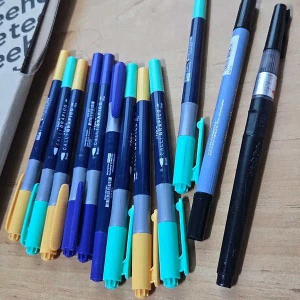 [BUNJANG] Calligraphy Pen Set (12 pcs) / 캘리그라피펜 12자루