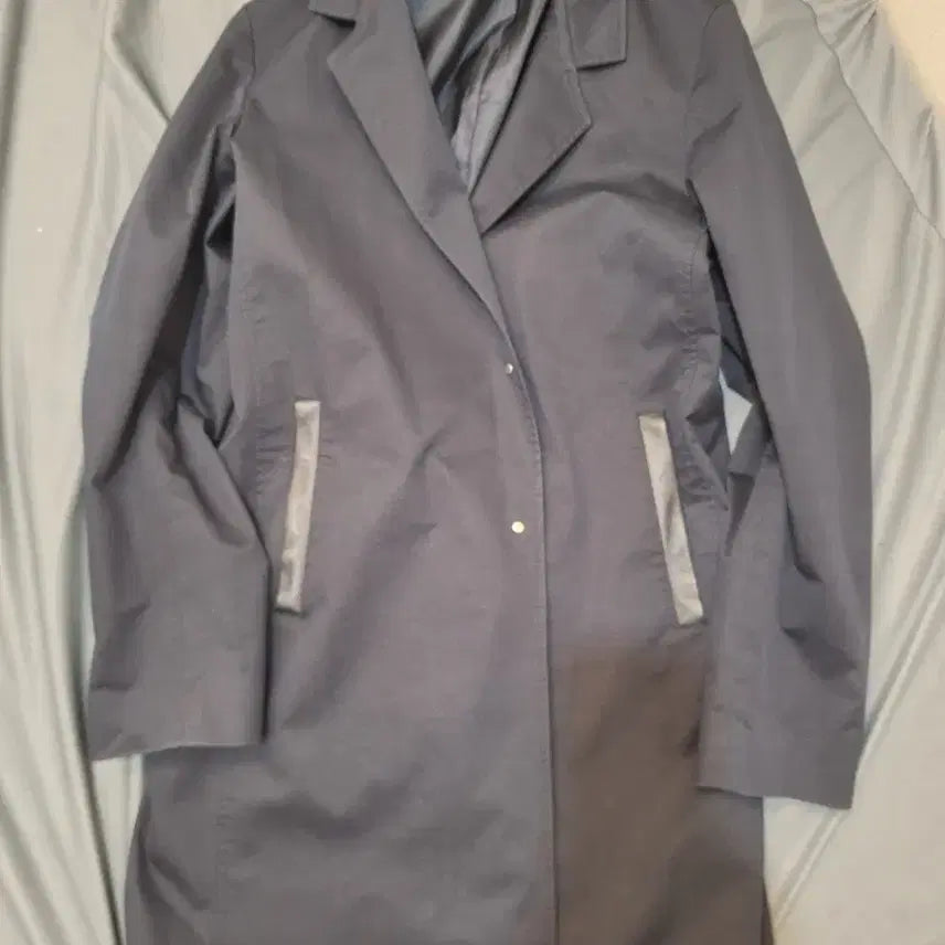 [BUNJANG] Solid Homme Leather Trimmed Wool Coat / 솔리드옴므 코트 / 50