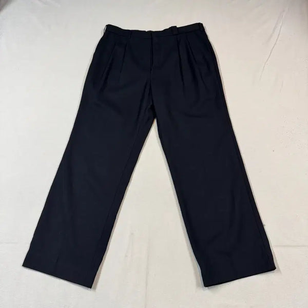 [BUNJANG] Saint Laurent Wool 100% Two-Tuck Wide Slacks / 36inch) 입생로랑 YSL 울 100 투턱 와이드 슬랙스 C126