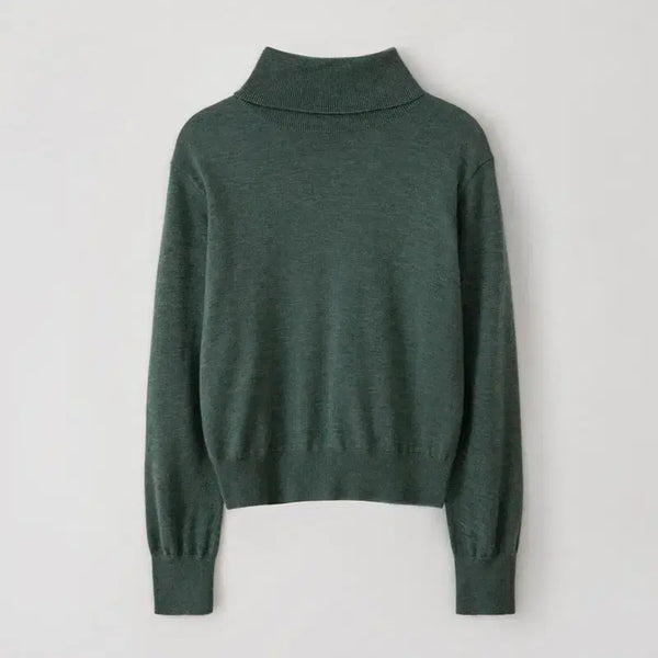 [BUNJANG] Nomellet Essential Wool Turtleneck Knit Winter Green (Size 2) / 노멜렛 에센셜 울 터틀넥 니트 윈터그린 (사이즈2)