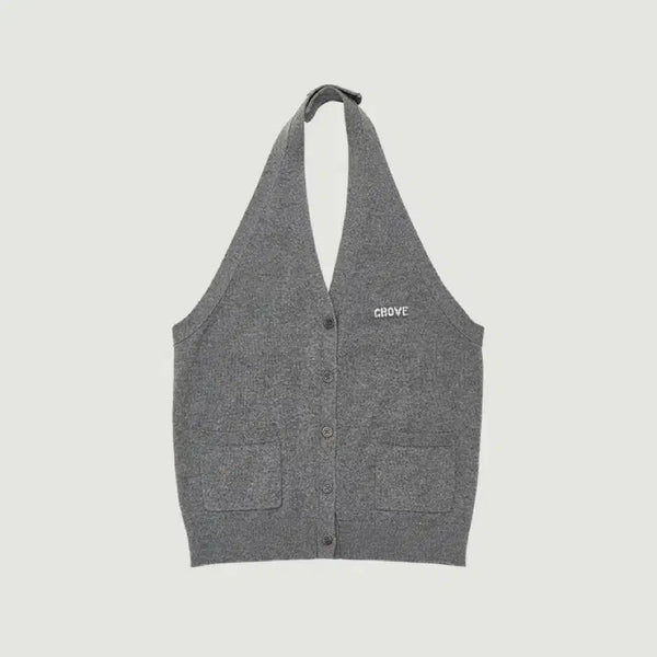 [BUNJANG] Grove Birch Halter Knit One Size / 그로브 BIRCH HALTER KNIT