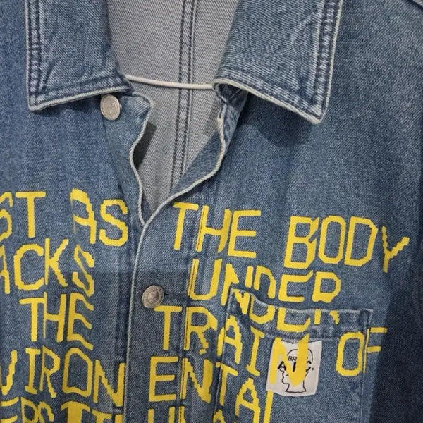 [BUNJANG] A.P.C. x BRAIN DEAD Collaboration Denim Jacket / A.P.C. BRAIN DEAD 청자켓