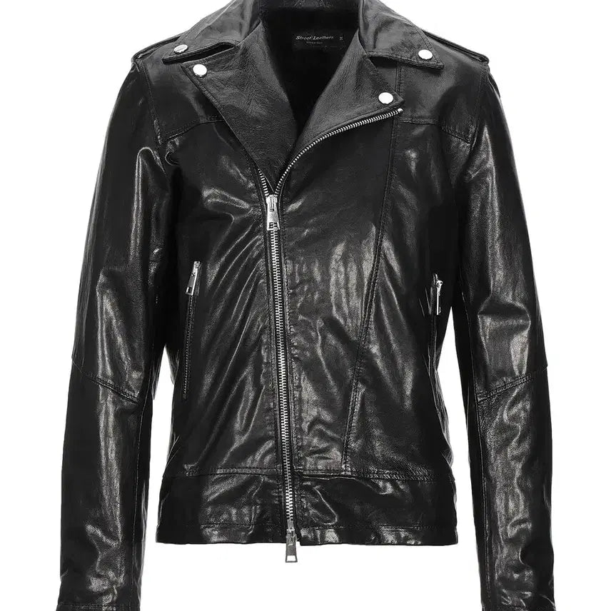 [BUNJANG] Street Leathers Black Leather Raider Jacket / Street Leathers black leather raider jacket