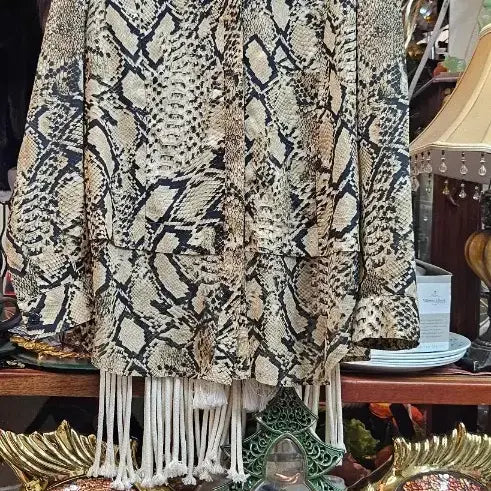 [BUNJANG] Luxury Python Pattern Shirt / 가을찰랑찰랑고급진뱀피 무늬 셔츠