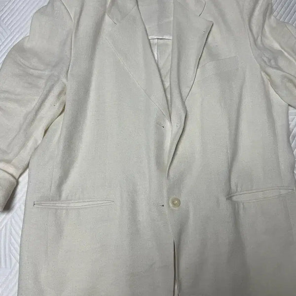 [BUNJANG] UGST Linen Jacket Ivory / UGST 린넨자켓 아이보리