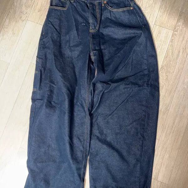 [BUNJANG] Ablie Dark Blue Jeans / 에이블리 진청바지