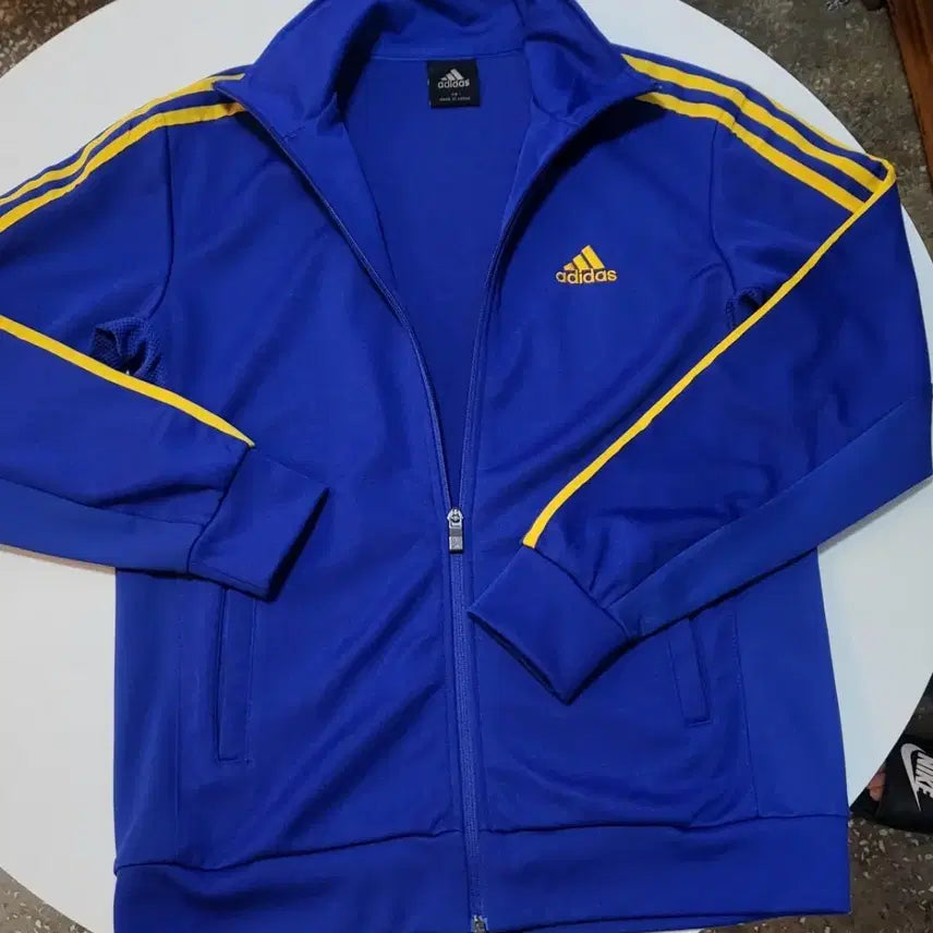 [BUNJANG] Adidas Track Top Blue Yellow / 아디다스 트랙탑 블루 옐로우