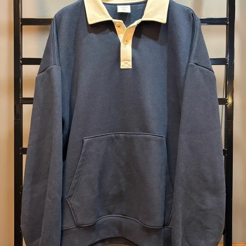 [BUNJANG] PERSTEP Rugby Collar Sweatshirt Navy / [L] 퍼스텝 럭비 카라 스웨트셔츠 / 맨투맨 네이비1.9