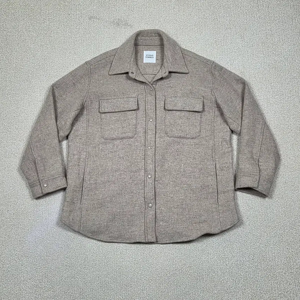 [BUNJANG] STUDIO TOMBOY Wool Alpaca Blend Flap Pocket Jacket / [스튜디오 톰보이] 울 알파카 혼방 플랩 포켓 자켓 | A00881