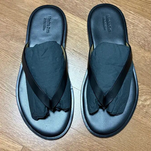 [BUNJANG] Massimo Dutti Nappa Leather Toe Strap Sandals / 마시모두띠 나파 가죽 쪼리