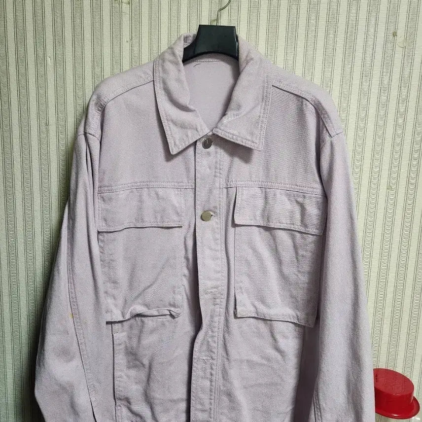 [BUNJANG] Purple Denim Jacket / 연보라색 데님 자켓