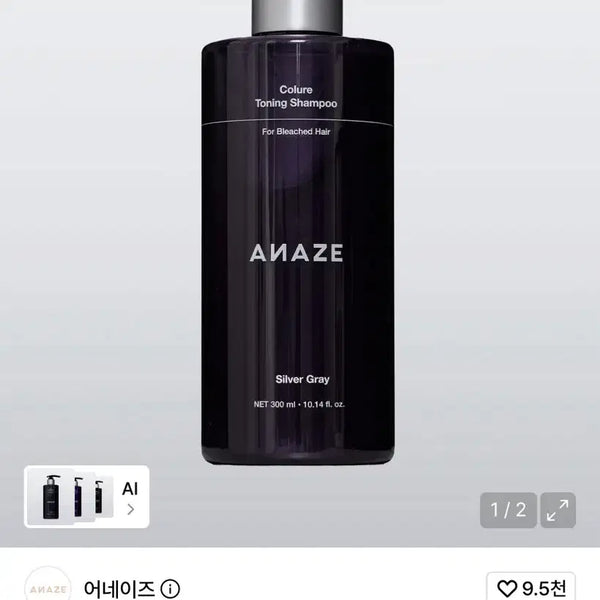 [BUNJANG] Anease Color Toning Shampoo - Gray Silver / 기우쌤 어네이즈 컬러 토닝 샴푸 그레이 실버