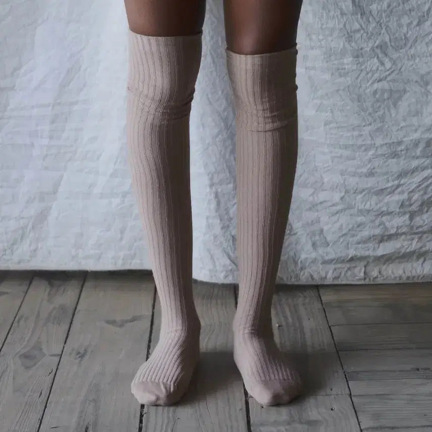 [BUNJANG] Baserange 26ss Over Knee Socks Polia Brown / (새상품)[230-250] 베이스레인지 26ss 오버 니삭스/폴리아 브라운