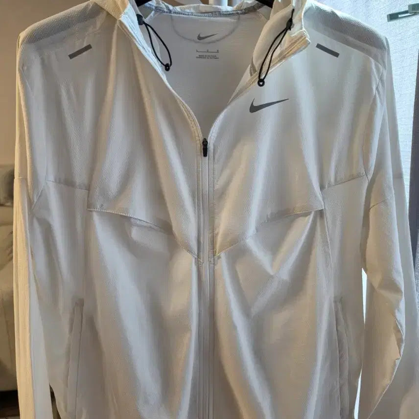 [BUNJANG] Nike Running Windbreaker White L / 나이키 바람막이 흰색