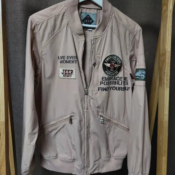 [BUNJANG] JEEP Spirit Bomber Jacket Pink M / JEEP 스피릿 항공점퍼 M (95) 핑크