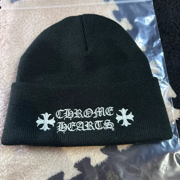 [BUNJANG] Chrome Hearts Logo Beanie Black OS / [정품/크림발] 크롬하츠 로고 비니 블랙 OS (Chrome Hearts Logo Beanie Black)