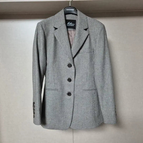 [BUNJANG] MilkCocoa Wool Check 3-Button Line Jacket (Brown) / M)밀크코코아 울 체크 3버튼 라인 자켓