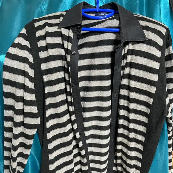 [BUNJANG] Men's Striped Cardigan / 남성용 줄무늬 가디건