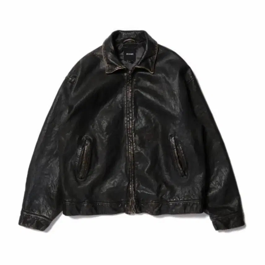 [BUNJANG] Beams Distressed Leather Jacket (L) / 빔즈 레더 자켓 (L)