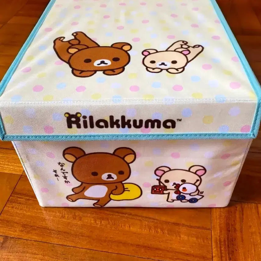 [BUNJANG] Rilakkuma & Korilakkuma Folding Storage Box / 리락쿠마 정리함, 코리락쿠마 수납, 코리락쿠마 접이식 수납