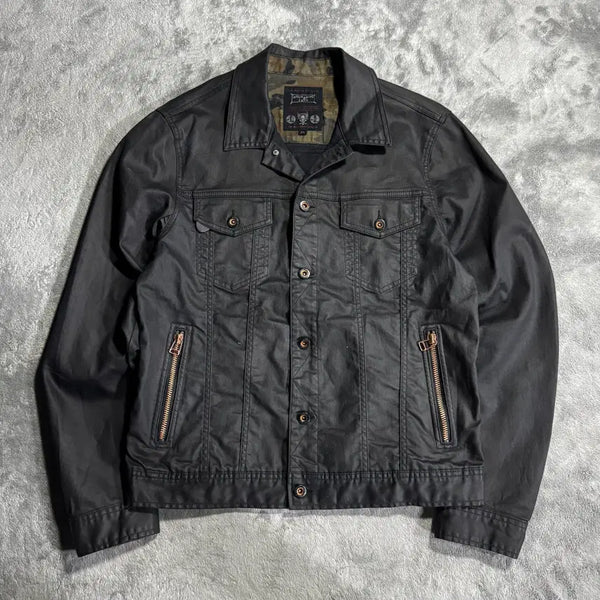 [BUNJANG] Buckaroo Black Washed Denim Jacket XL / [XL]버커루 블랙 워싱 데님 자켓