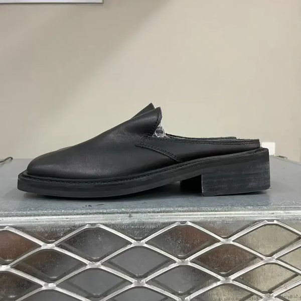[BUNJANG] Lost Garden Hugo Square-Toe Mule Black 250 / 로스트가든 휴고 스퀘어토 뮬 블랙 250 (gr-6272)