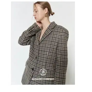 [BUNJANG] Blossom H Company Check Jacket Size S / 블러썸에이치컴퍼니 체크 자켓 s 사이즈 정품
