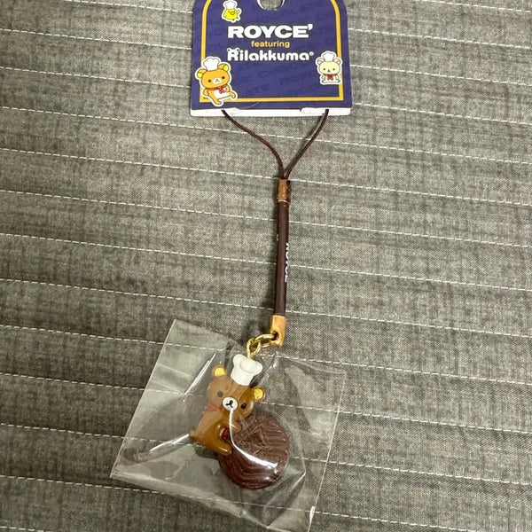 [BUNJANG] San-X Rilakkuma Royce Chocolate Collaboration Strap Keychain (Classic) / 산엑스 리락쿠마 로이스 초콜릿 콜라보 스트랩 키링 고전