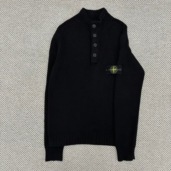 [BUNJANG] Stone Island Half-Zip Knit - Size M / [M]스톤아일랜드 반집업 니트
