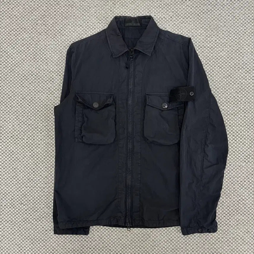 [BUNJANG] Stone Island Ghost Shirt Jacket M Black / [M]스톤아일랜드 고스트 셔츠자켓