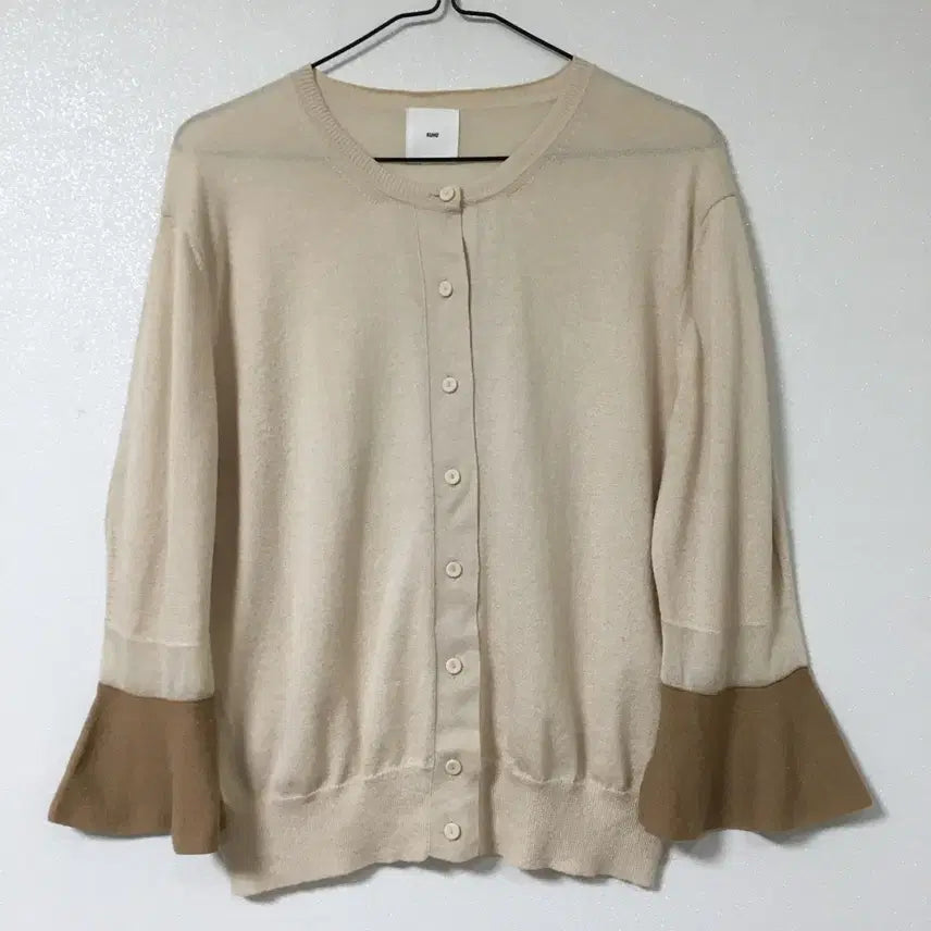 [BUNJANG] KUHO Puff Knit Cardigan / KUHO 구호 퍼프 니트 가디건