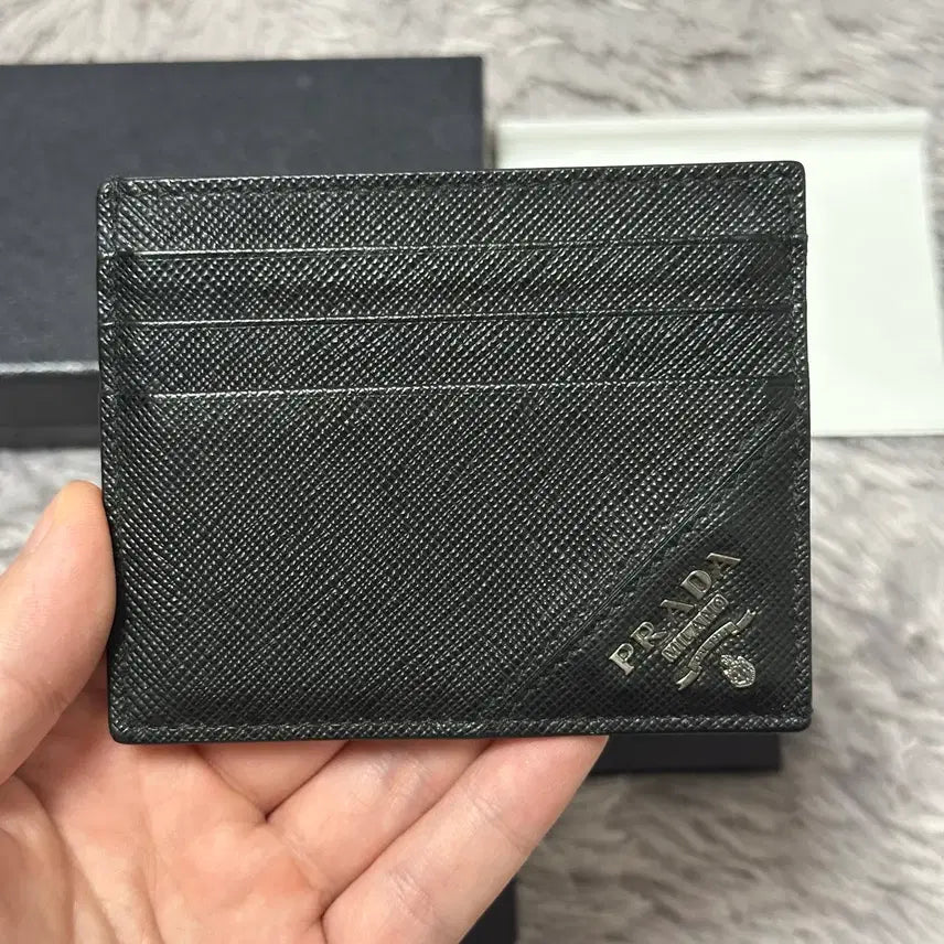 [BUNJANG] Prada Saffiano Card Holder Black / [풀구성] 프라다 사피아노 카드지갑 블랙