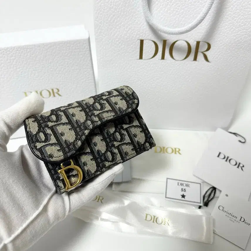 [BUNJANG] Dior Oblique Saddle Pocket Card Holder / (정품)(새상품급,풀구성)디올 오블리크 새들 포켓 카드지갑