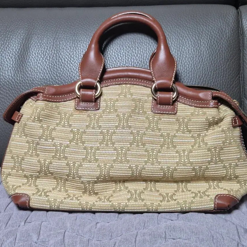 [BUNJANG] Celine Macadam Pattern Leather Tote Bag / 셀린느 마카담 토드백