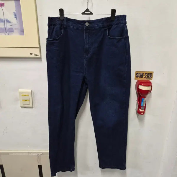 [BUNJANG] Woven Denim Pants / 밴딩 청바지 데님팬츠