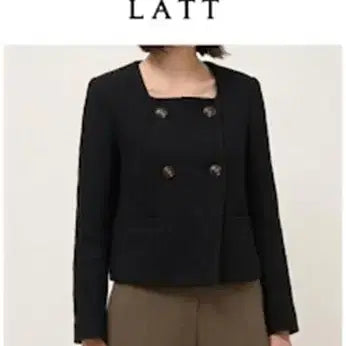 [BUNJANG] Latt Square Neck Italian Fabric Jacket Size 55 / 래트 latt 스퀘어넥 이태리  자켓 55 사이즈 정품