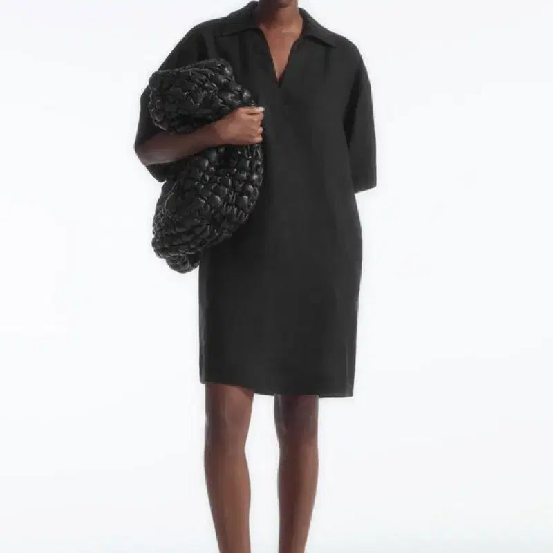 [BUNJANG] COS Open Collar Linen Midi Dress / COS 코스 오픈카라 린넨 원피스 14
